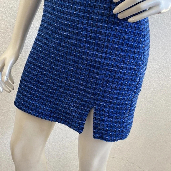 NWT ZARA Texture Tank Dress Blue Size Small - Picture 10 of 13